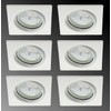 Trango® 6 LED Dimmable Square Recessed Downlight including 6X6 W