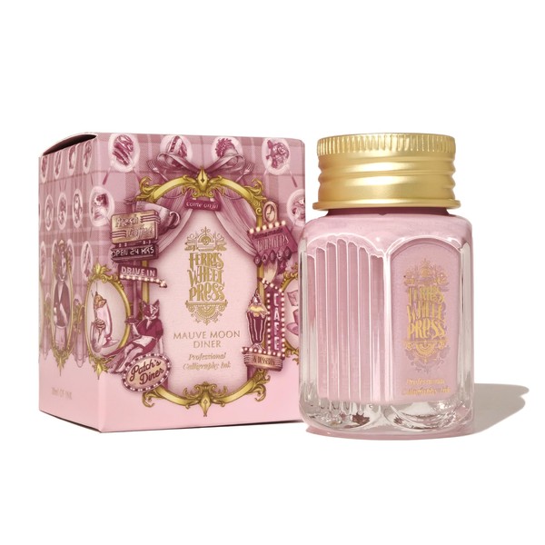 Ferris Wheel Press, Calligraphy Ink, Opaque Light Mauve, 28ml