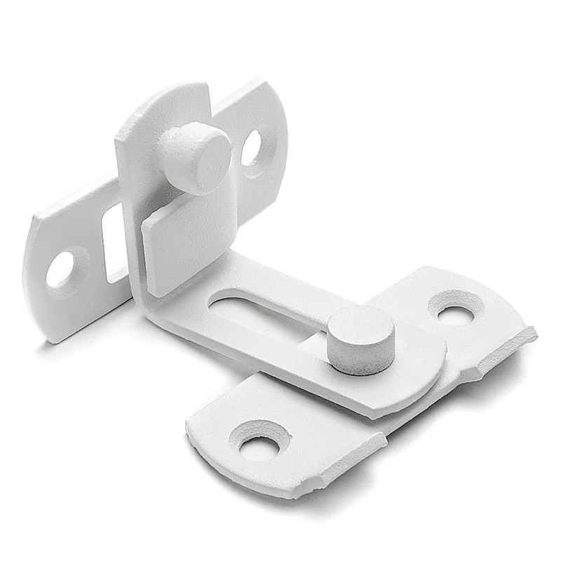 INIRET 2 Packs 90 Degree Matte White Flip Barn Door