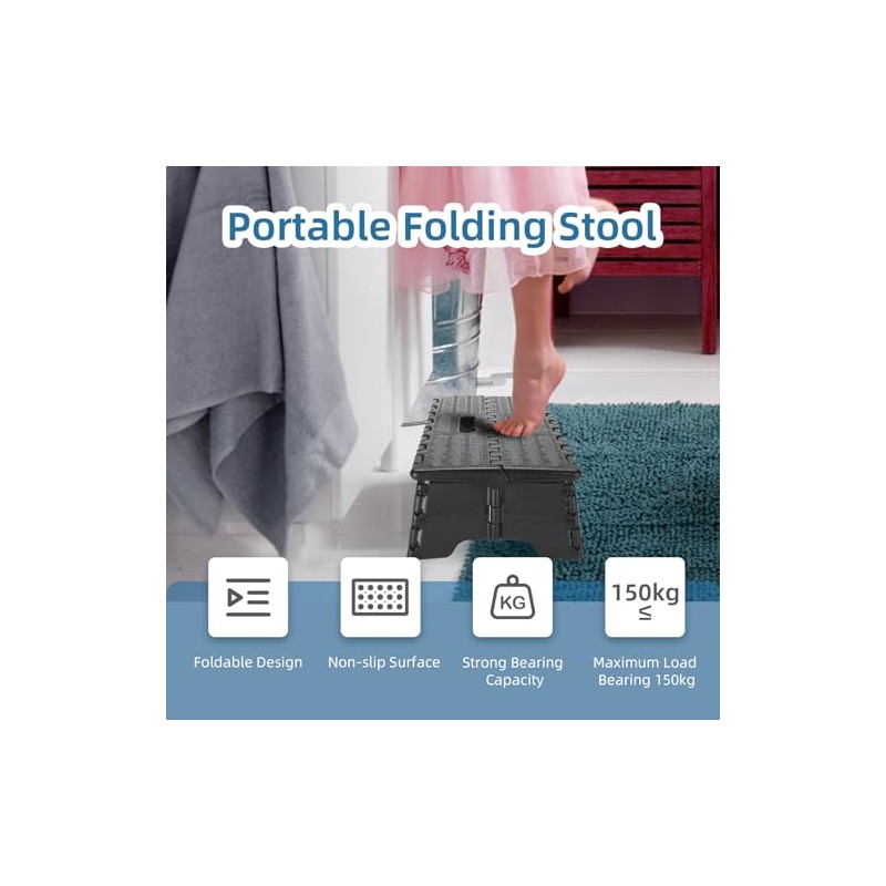 Folding Step Stool Step Stool Holds Up to 300 lb