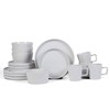 Stone Lain Celina Modern Stoneware 16-Piece Dinnerware Set, Plates and
