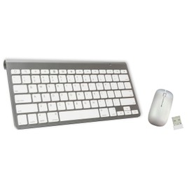 Supersonic SC-531KBM Ultra-slim Wireless Keyboard/Mouse Combo, Comfortable Typing, 2.4G Wireless Connection, Auto Sleep, 78 Keys, 33FT Range