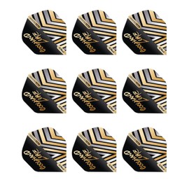 RED DRAGON Professional Player Luke Humphries Coolhand Gold Hardcore No.1 Premium Standard Extra Thick - 100 micron Dart Flights 3 Sets Per Pack (9 Dart Flights in total)