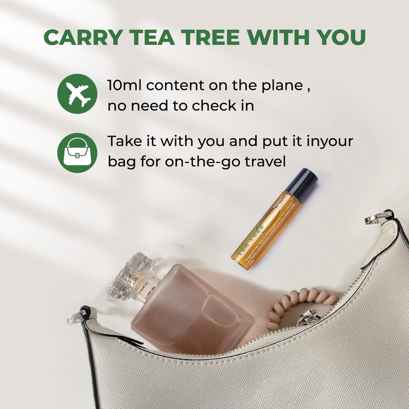 TOMSEM Australian Tea Tree Oil Roll On - Premium Therapeutic