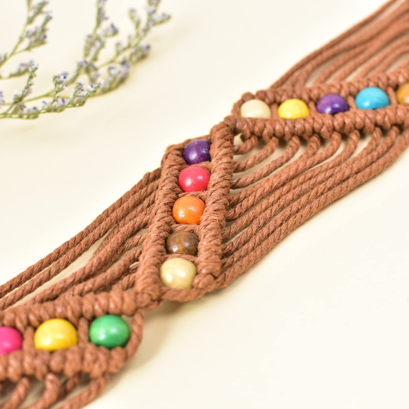 ILuvatar Women Boho Straw Belt & Waist Belts for Dresses