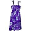 Hawaiian Tube Dress Hibiscus Blossom Purple 3323589