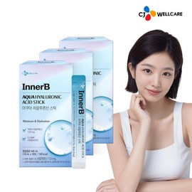 CJ Wellcare 3 boxes of InnerB Hyaluronic Acid Sticks / 이너비 히알루론산 스틱 3박스
