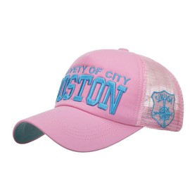 One Limitation CP372 Mesh English Logo Cap Hat Running Outdoor Unisex (Pink)