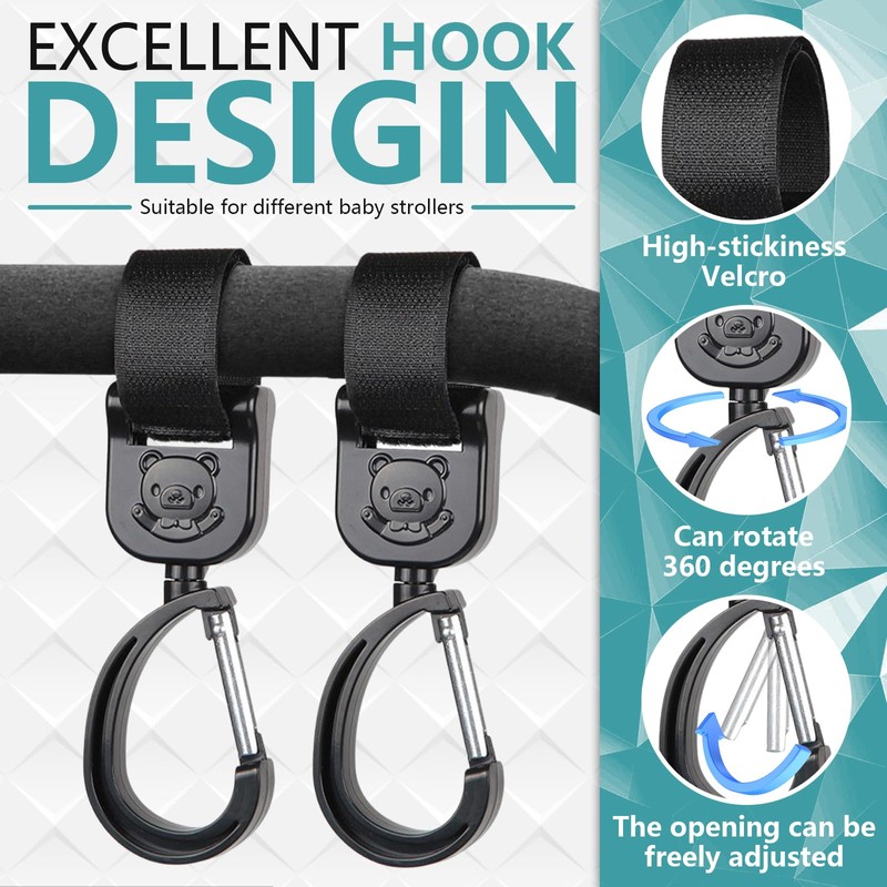Drinks Holder Pram, Pack of 2 Universal Drink Holders, 360