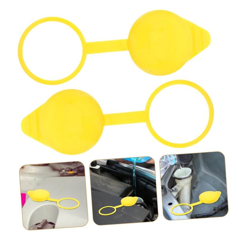 Gatuida Plastic Car Windscreen Washer Fluid Reservoir Cap Replacement Lid