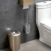 Stainless Luxury Toilet Brush Toilet Brush Set Compact Wall-Mounted Toilet