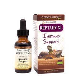 AMBER NATURALZ Reptaid XL Herbal Supplement for Large Reptiles | Herbal Pet Supplement for Immune Support | for Reptiles Above 250g | 1 Fluid Ounce Glass Bottle | Manufactured in The USA