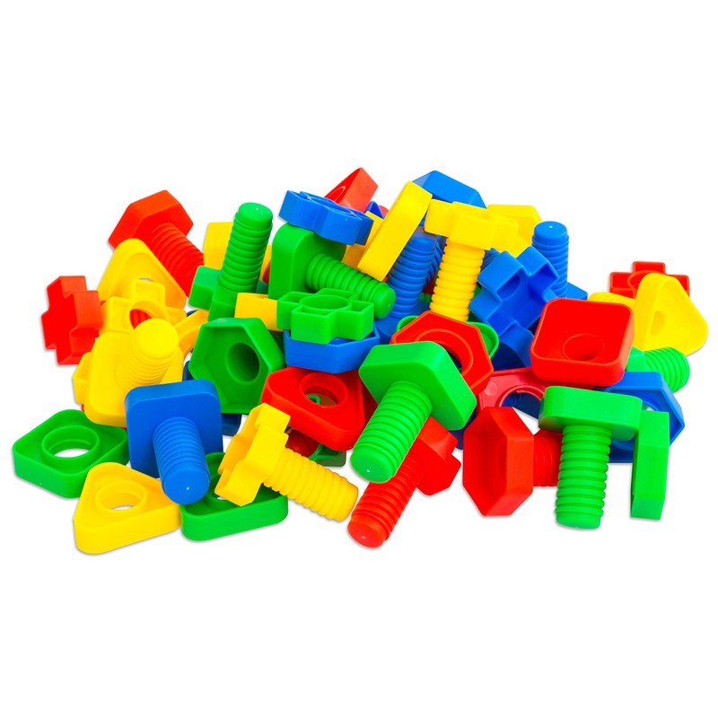 Betzold - Colourful Screw Game 64-Piece Children's Toy Tool