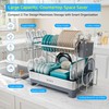 SUNLY Large Dish Drying Rack, Multipurpose 2 Tier Dish Racks