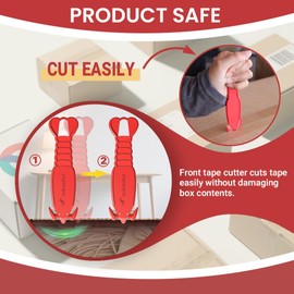 12PCS Scimaker Safety Box Cutter of S2 Steel Blade,Box Opener for Efficient Package Opening,Lobster Package Opener Plastic Cutter for Box, Carton, Shrink Wrap, Plastic Straps.