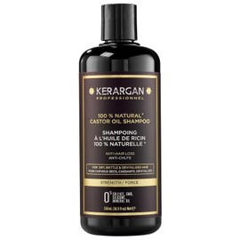 Kerargan - Anti-Haarausfall Shampoo mit Rizinusöl - Stärkt & Fördert das Wachstum - Trockenes und Brüchiges Haar - Angereichert mit Keratin, Arganöl, Aloe Vera - Ohne Sulfate, GVO, Silikone - 500ml