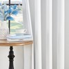 Joydeco 90 Inch 60% Blackout White Curtains 2 Panels, Elegant