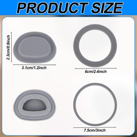 3pcs Blender Replacement Parts Seal Kit, Includes Rubber Sealing Plugs O-Ring and Gaskets Compatible with Ninja BC151 Series Durable Blender Lid Accessories