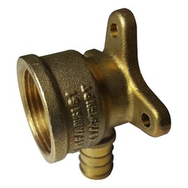 1 Piece XFITTING 1/2" Pex x 3/4" Female Elbow with Drop Ear, Brass