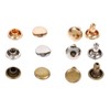 Leather Rivets, Pack of 100 Pieces Set Double Cap Rivet