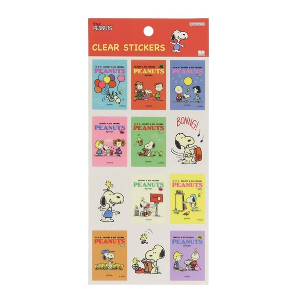 Sunstar Stationery Snoopy Sticker Peanuts Snoopy & Friends B Pattern