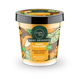 Natura Siberica Organic Shop Body Desserts Mango Sugar Sorbet Instant Renewal Body Scrub 450ml