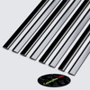 3 x 300 mm black flex hinges with low profile,