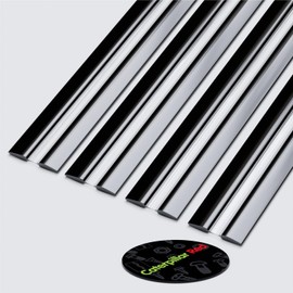 3 x 300 mm black flex hinges with low profile, flexible adjustable hinges, piano hinges made of acrylic plastic.