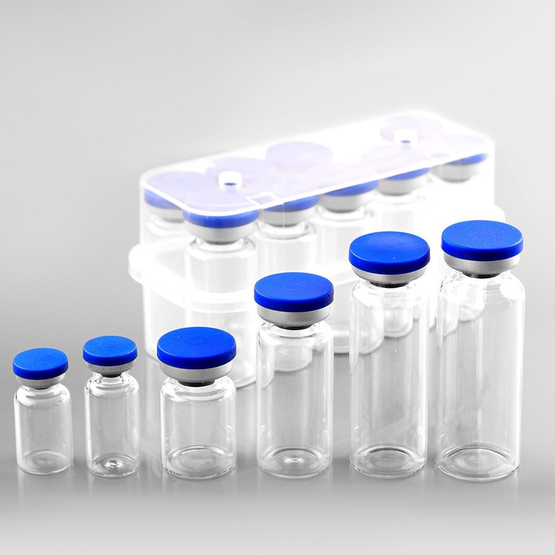 Ehoycq 3ml Sealed Vials with Self Healing Injection Port and