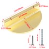 Jiozermi 2 Packs Half Moon Cabinet Pulls, 2 1/2 inch