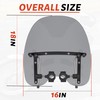 ECOTRIC Universal Tinted Windshield 18"x16" Compatible with Yamaha Honda Suzuki