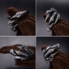 EQLEF Dragon Claws Ring, Men's Gothic Ring, Wild Alondra Ring,
