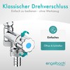 Engelbach® Universal Eckfix Device Additional Valve with Backflow Preventer -
