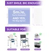 100 Pcs Bedside Commode Liners with Absorbent Pads, Tear-Free Leak-Proof