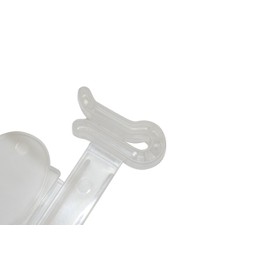 NAHANCO JLP156100 Plastic Sandal/Flip-Flops Display Hangers, 3 7/8" - Natural (Pack of 100)