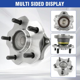 Aspligo 512201 Rear Wheel Bearing Hub Assembly 5 Lug Compatible with Nissan Altima 2002-2006, 2004-2008 Maxima, 2004-2009 Quest,w/ABS, 2 Pack