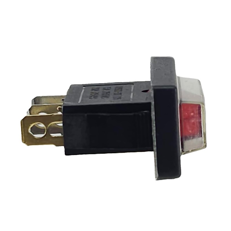 3-Pin Rocker Switch Illuminated at 230V 15A with Waterproof Cover