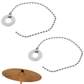 TUOREN 2Pack Drum Set Cymbal Chain for Rides, Crashes, Chinas, and Effect Cymbals 11.5"