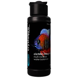 Crystalpro Cichlid Minerals 4.22 Oz - Mineral Additive for Cichlids Replenishes Protective Coat Improves Respiration and General Health Freshwater Aquarium Salt (125 ml)