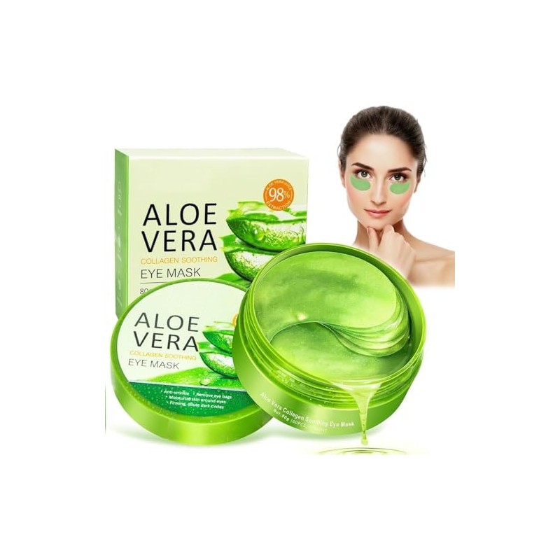 Parches de ojos Aloe Vera 60 Piezas, Parches para las