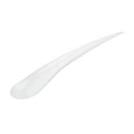 Restaurantware 8 x 1.2 Inch Tasting Spoons 500 Disposable Sample Spoons - Self-Standing Tear Drop Design White Plastic Dessert Spoons For Parties Or Other Events Serve Appetizers Or Desserts