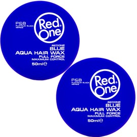 Redone Hair Styling Aqua Hair Wax Blue 2 x 50 ml | Firm Hold | Hair Wax | Ultra Hold | Men & Women Hair Wax | Bubblegum Scent | Maximum Control 2 PCS