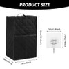 CALIDAKA Blender Dust Cover, Compatible with Most Blenders, Polyester, Black