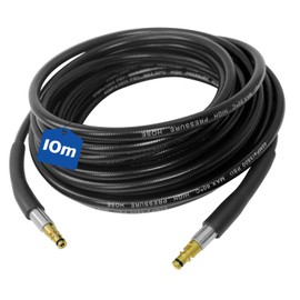 10m Pressure Washer Hose, Heavy Duty Replacement Hose with Click Plug Quick Connector, Compatible with Karcher K2 K3 K4 K5 K6 K7 High Pressure Jet Washers