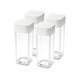 Yamazaki Industries Aqua Spice Bottle, Bulk Pack, Set of 4, White