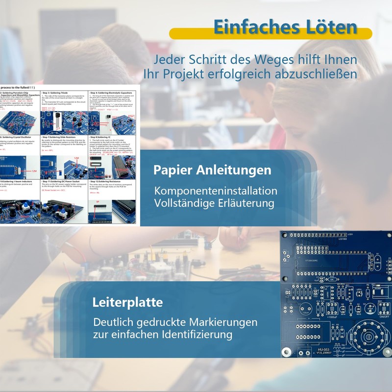 EIELE Soldering Exercise Set, Multifunctional Capacity Meter, Measuring Frequencies, Excellent