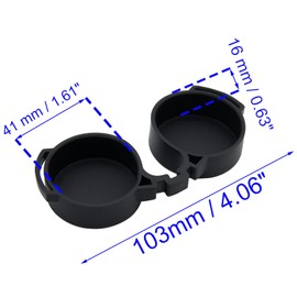 HAJXZH 1 PCS Eye Guard Cap 41-42 mm Rubber Binocular Guard Ocular Lens Cover for Most Binoculars