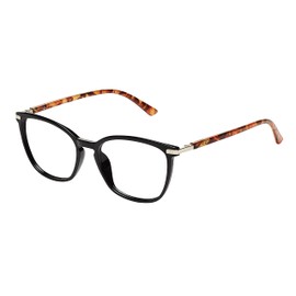 VK Couture Women's Anna Fashion Readers Round Reading Glasses, Black, 138 mm + 2