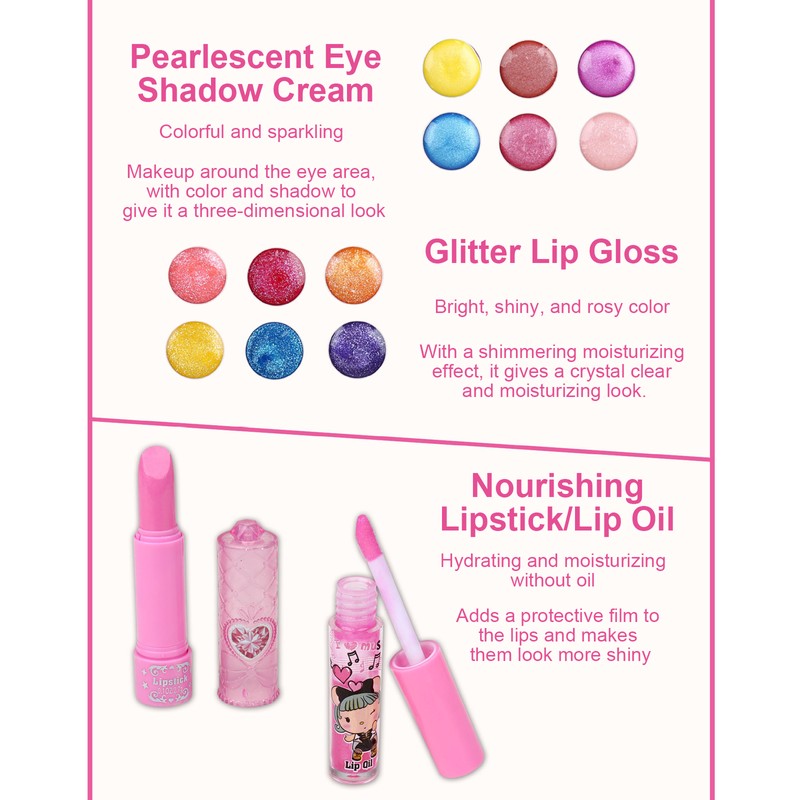 Children's Makeup Cosmetics Makeup Box Toy Stage Performance Eyeshadow Lip