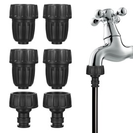 CIATBYYJ 3 Pack 1/2 Inch Drip Irrigation Tubing Faucet Adapter, 3/4 to 1/2 Irrigation Hose Adapter, 3/4 Inch Faucet Connector Garden Hose Adapters Reusable Connector Fittings for Garden Supplies
